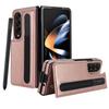 Чехол для телефона с отделением для карт и ручек ZFOLD6, складной кожаный чехол для экрана ZFOLD4 с магнитной застежкой.