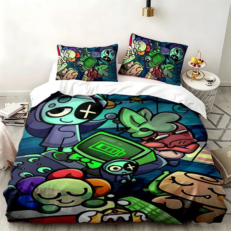 Dandys world 3pc set Perfect for bedroom use Comfortable bedding set includes a duvet cover and two pillowcases Ideal birthday or Christmas gift