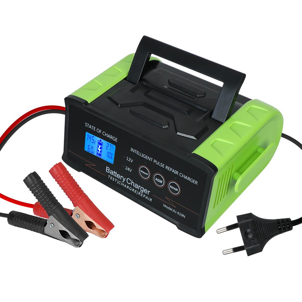 12V-24V For Car Truck Boat Motorcycle 400W Trickle Smart Pulse Repair High Power Smart Battery Charger Car Battery Charger