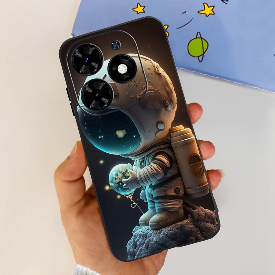 Чехол для Tecno Spark 20C Чехол Spark 20 Pro Популярный Цветок Бабочка Прозрачные Силиконовые Чехлы для Телефона Для Tecno Spark 20 Spark20 Funda