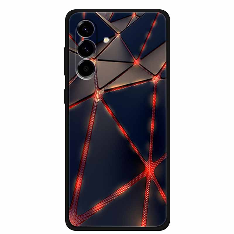 For Samsung Galaxy S25 FE 5G Case Soft Silicone TPU Black Phone Cover For Galaxy S25 FE 5G Protective Cartoon Bumper Coque S25FE