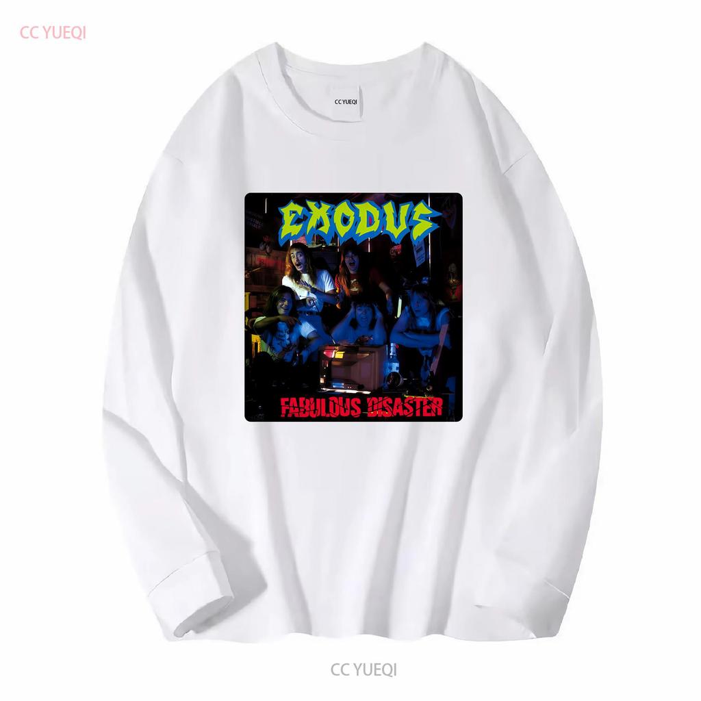 Limited NWT Exodus Fabulous Disaster American Extreme Metal Rock T Shirt S 4XL long or short sleeves vintage Washed fashion