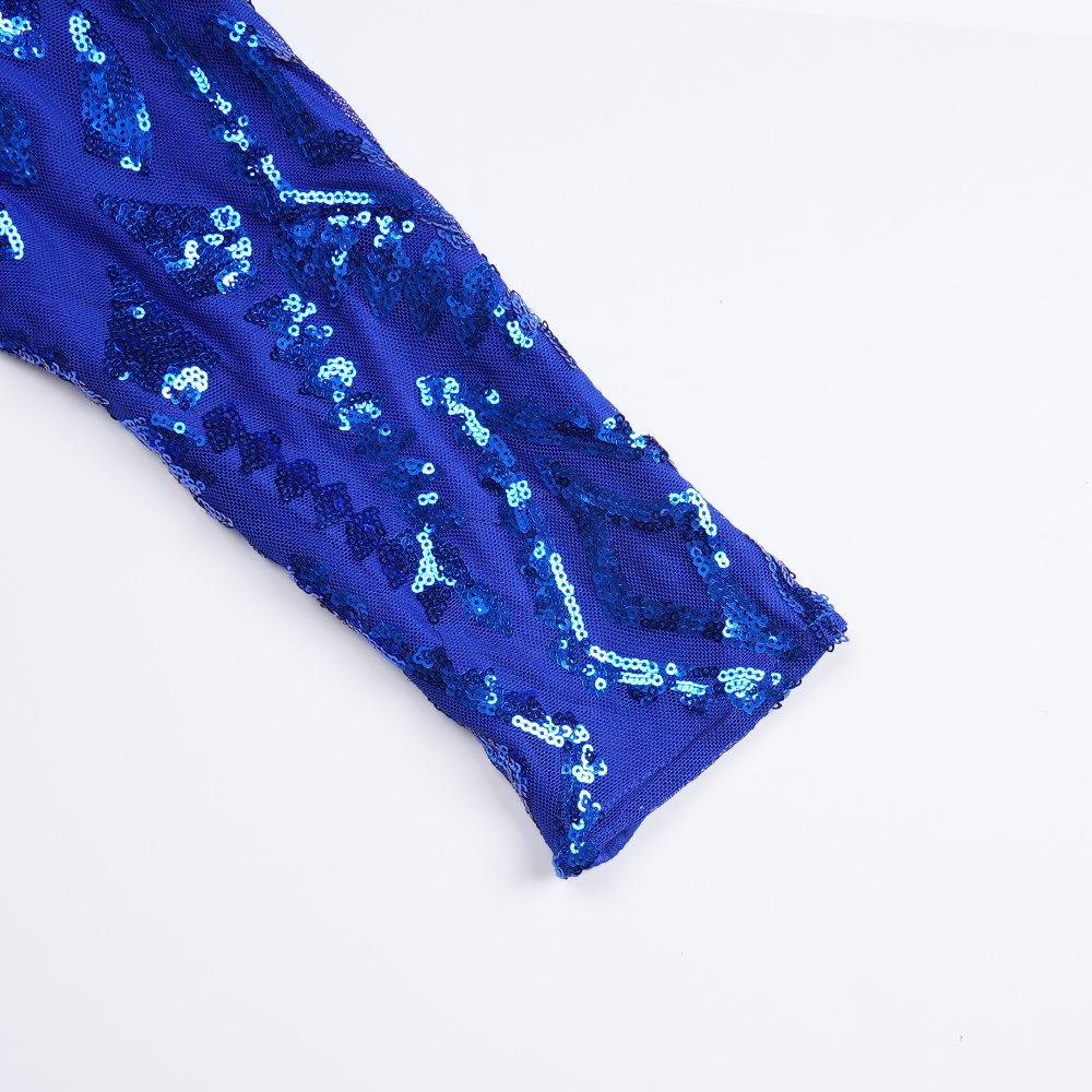 Элегантное вечернее платье с пайетками большого размера для женщин