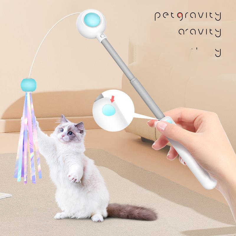 Tease Cat Toys 1PC Pet Self-High Toys Cat Dog Gravity Stick Pet Supplies Home Supplies Toy Littlest Pet Shop Rabbit