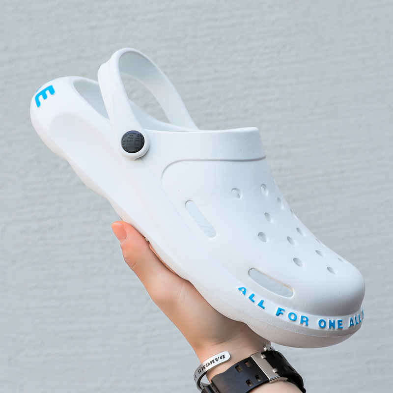 Модные женские тапочки больших размеров, высококачественные полусандалии, женские 2025, парные сандалии, мужские летние водонепроницаемые пляжные дырчатые туфли на плоской подошве G28