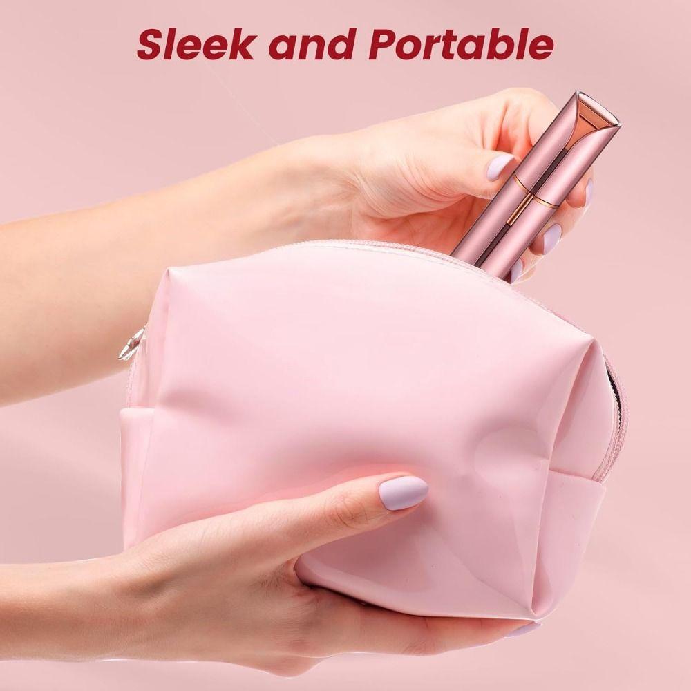 Battery Powered Mustache Razor Lipstick Shaped Eyebrow Trimmers Electric Hair Remover Upper Lip