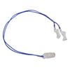 Hearing Protector Blue Lanyard with Transparent Clip Deaf Aid Holder Strap Loss Rope for Elderly