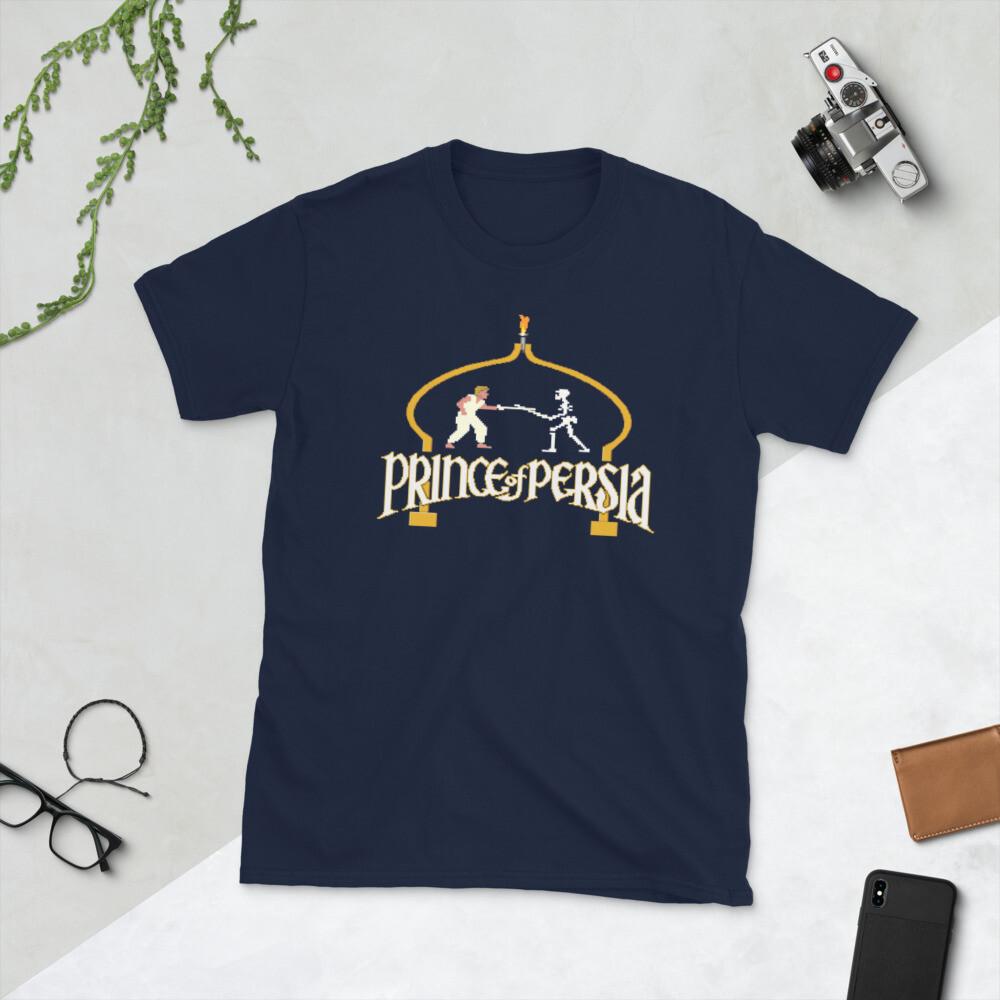 Ретро-платформер Prince of Persia, унисекс футболка с коротким рукавом