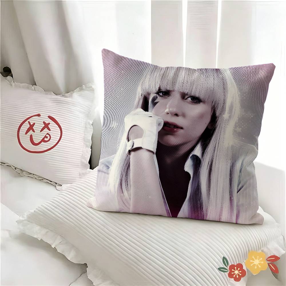 pc Singer LLady Gaga Mayhem Pillow Case Fashion Square Pillowcase Bedroom Sofa Room Ins Decoration Leisure