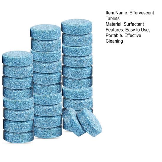 Таблетки с омывающей жидкостью, 30 шт./компл., предотвращают дождь, легко хранить, портативны, легкие, уменьшают трение, поддерживают чистоту, очищают таблетки от поверхностно-активного вещества, стеклянной пленки