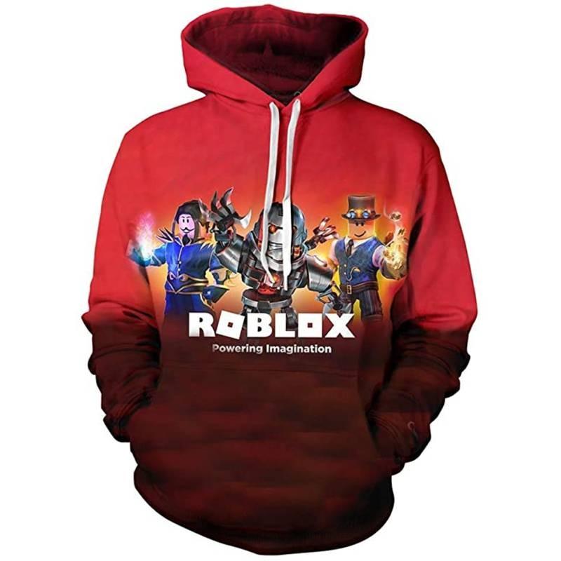 Трендовая молодежная толстовка с капюшоном Roblox с цифровой печатью для стильных детей в различных цветах
