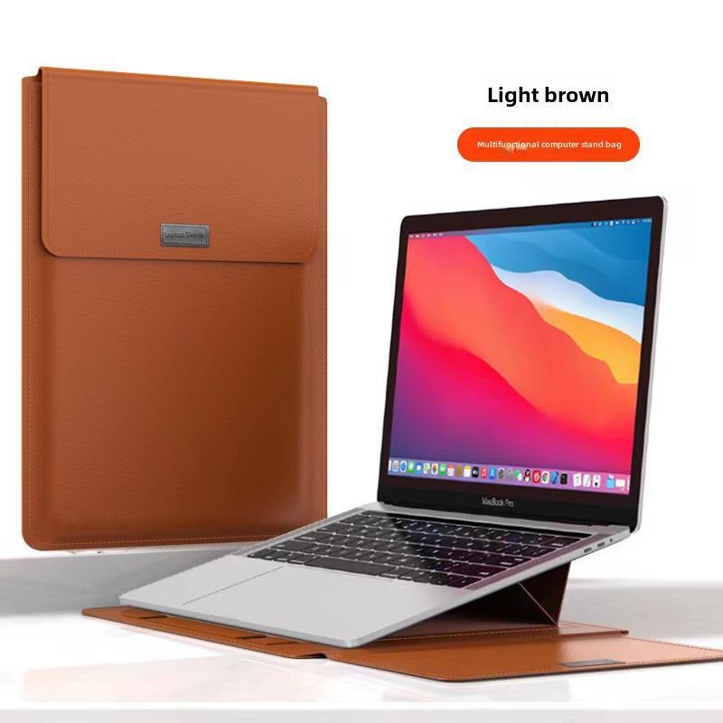 Защитная кожаная сумка-подставка для ноутбуков Apple 13” и Huawei 14”/16”