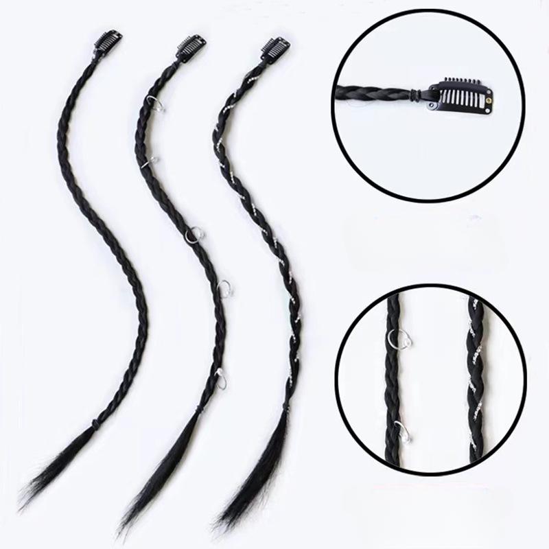 Милый крутой парик с пряжкой, заколка для волос Spice Girl, имитация косы, зажим для кос, дреды, боксерская коса, аксессуары для волос