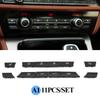 Car Air Conditioner Button Cover Key Audio Switch Caps Replacement For BMW 5 7 Series X5 X6 F10 F18 F01 F02 520 523 525 530 730