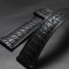 Crocodile Skin Strap 12/13/14/15/16/17/18/19/20/21/22/23/24mm Men Genuine Leather Butterfly Buckle Business Watch Band for Omega