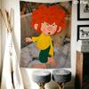 Meister Eder Und Sein Pumuckl Wall Tapestry Aesthetic Wall Hanging Printed Fabric Blanket Decorative Tapestries for Bedroom Living Room Home Decor