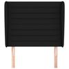 VidaXL Headboard with Ears Black 103x23x118-128 Cm Fabric3118088