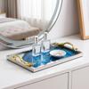 Agate Pattern Tray Glossy with Handles Premium for Vanity