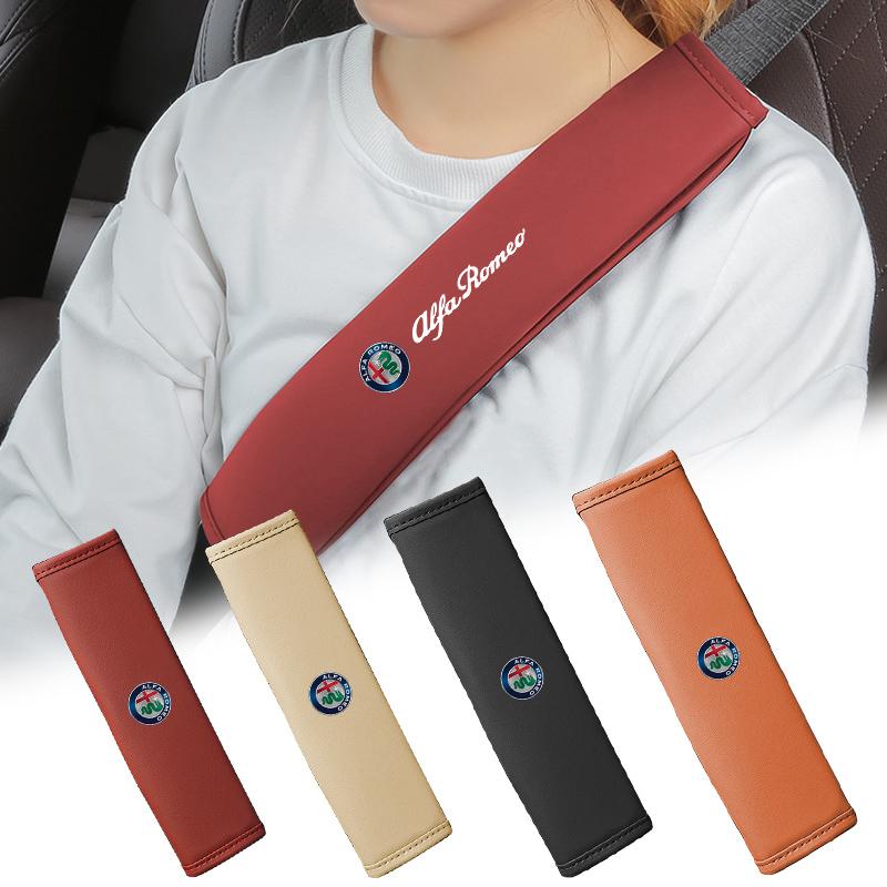 OPDFR1 For Alfa Romeo 147 156 159 MITO Giulietta Giulia Stelvio Car Seat Belt Protect Shoulder Neck Soft Pad Auto Accessories