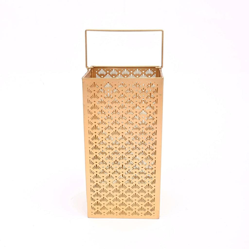 Металлический фонарь-жалюзи с ручкой - Винтажный подвесной подсвечник