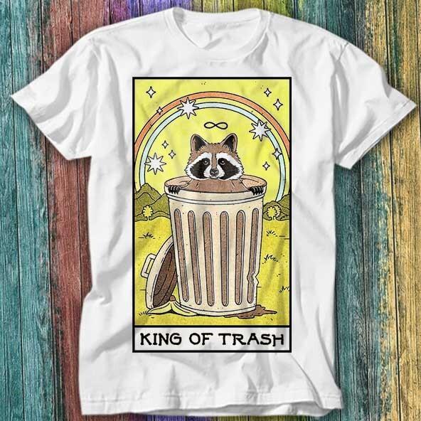 King Of Trash Raccoon Tarot Card Live Wierd T Shirt Top Tee 253 Unisex T-Shirt
