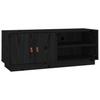Vidaxl Szafka Pod Tv, Czarna, 105X34X40 Cm, Lite Drewno Sosnowe