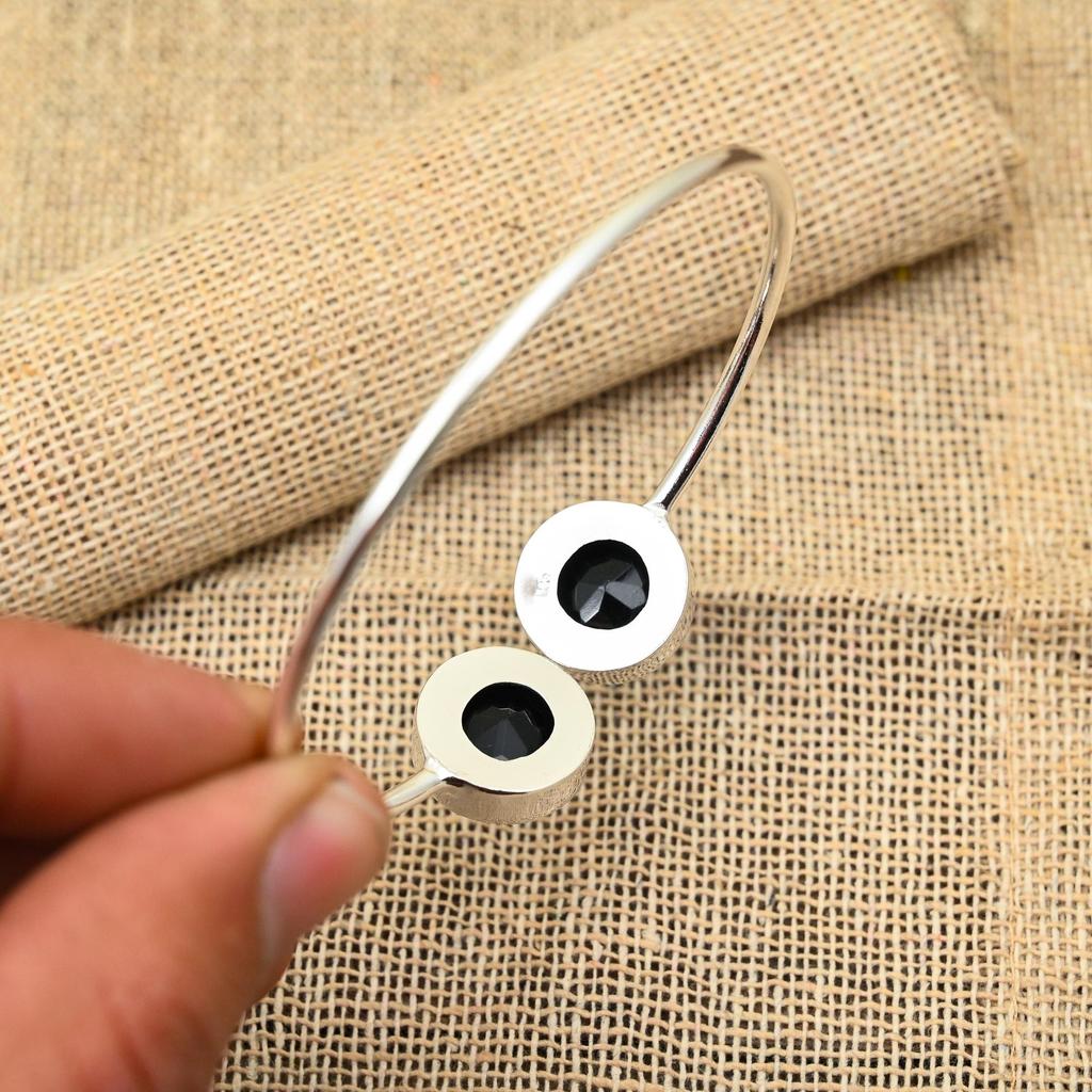 Великолепная черная шпинель, драгоценный камень ручной работы, ювелирные изделия из стерлингового серебра 925 пробы для свадебного подарка