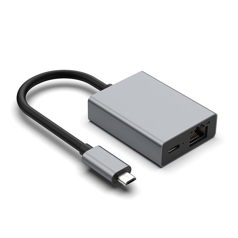Универсальный док-станция 2-в-1 Type-C с PD100W, Gigabit Ethernet и портом Ethernet 100 Мбит/с