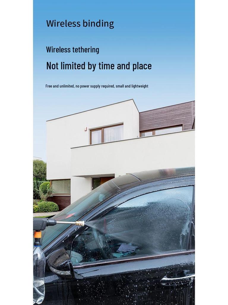 Портативный беспроводной пистолет для мойки автомобиля высокого давления с аккумулятором