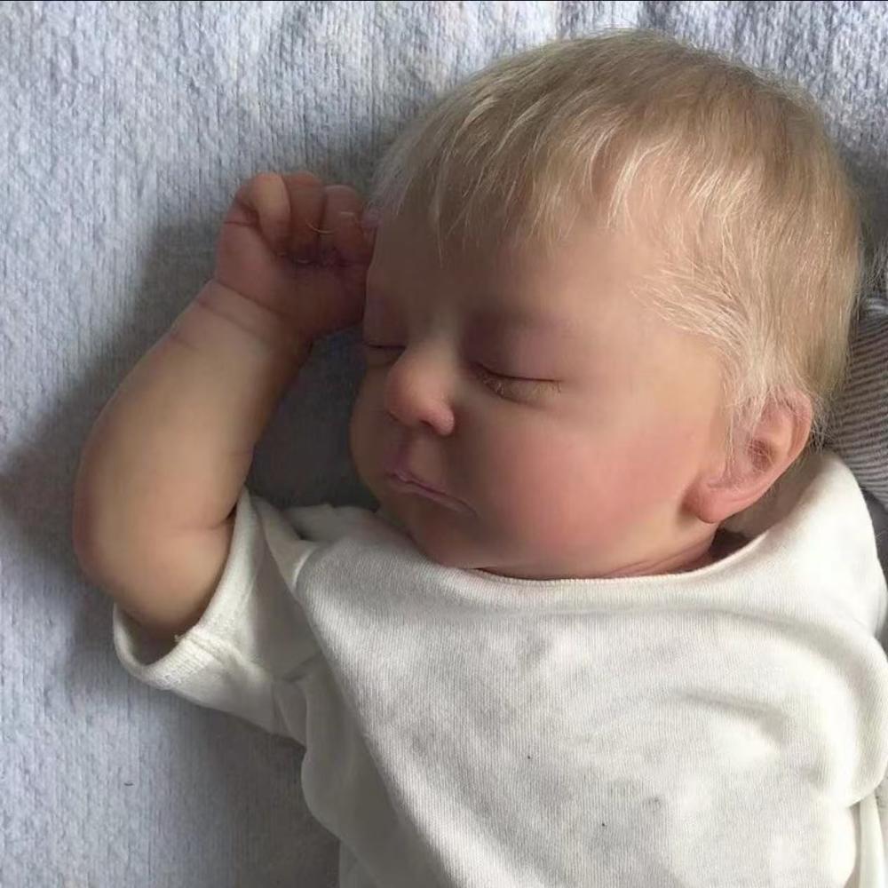 48 см кукла-реборн Кай, реалистичная спящая мягкая тканевая кукла для косплея, мальчик, имплантированные волосы, реалистичные игрушки для детей, рождественский подарок