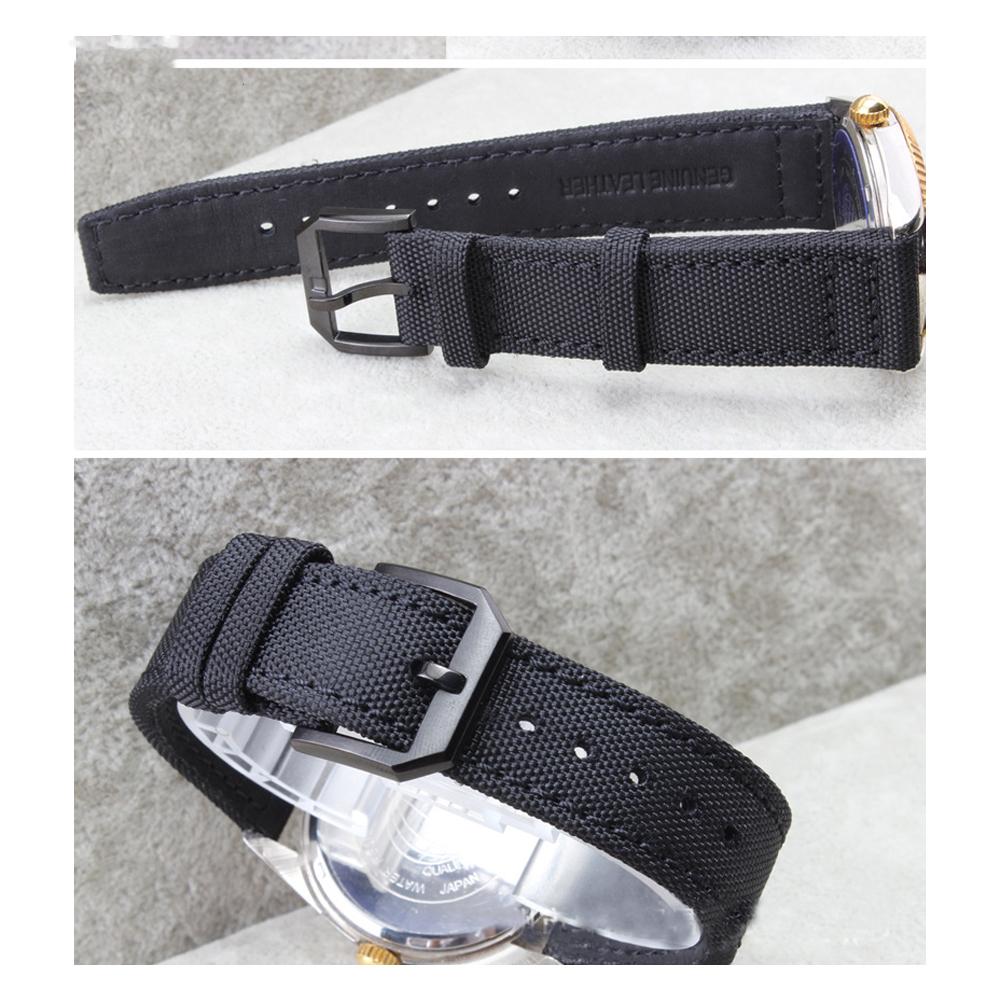 Ремешок для часов 20 мм, 21 мм, 22 мм, нейлоновый холст, ткань, ремешок для часов для IWC Pilot Spitfire, часовой пояс, ремешок для верхнего пистолета, зеленый, черный ремни, ремешки для наручных часов