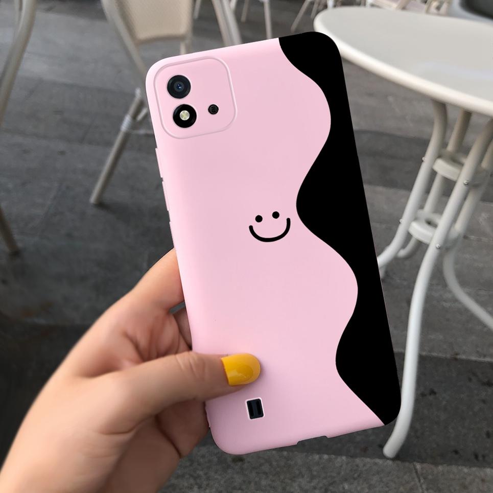 Для чехла Realme C11 2021 RMX3231 Корпус Ракушка Корова Леопардовый принт Блок цветов Корпус Сумка На RealmeC11 C 11 2021 Fundas Coques Мягкий