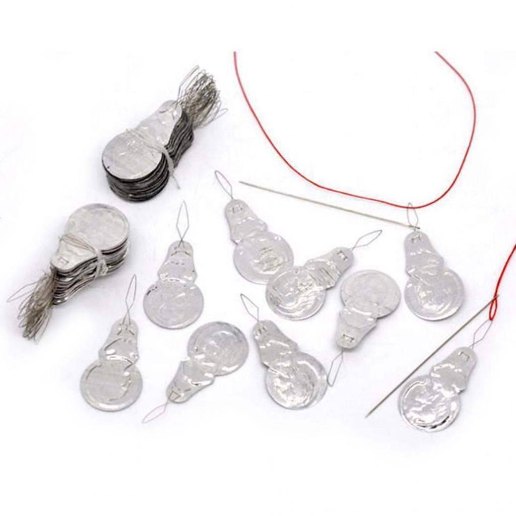 50Pcs Bow Wire Needle Threader Stitch Insertion Machine Hand Sewing Thread Tool