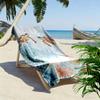 Two Sea Turtles with Coral Print Beach towel quick-drying for travel outdoor sports jogging beach and swimming