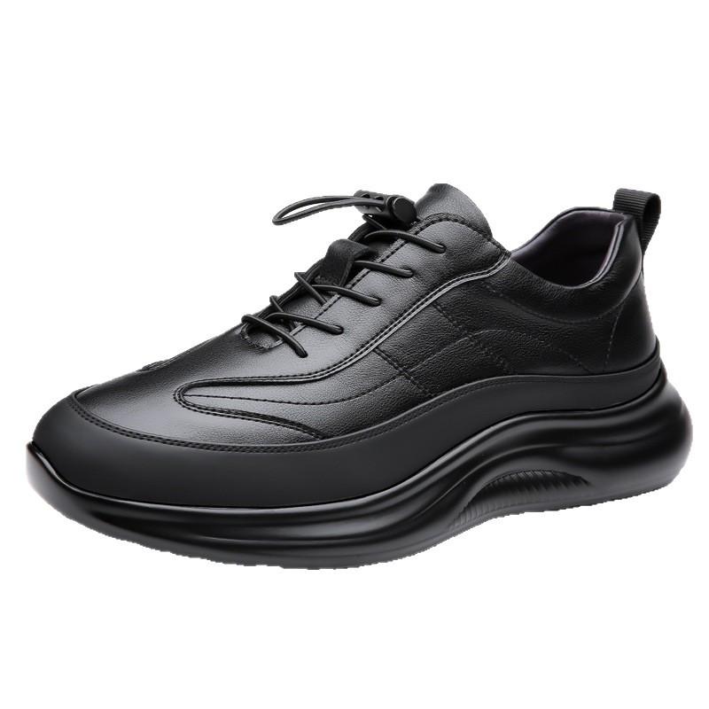New Men's Shoes Casual Sports Shoes Autumn and Winter Low-top Cowhide Surface Versatile Running Casual Shoes