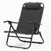 RcrCamp Низкое кресло с откидной спинкой и сумкой для хранения Черное Низкое кресло с откидной спинкой 4 уровня Стеганое Огнестойкое Алюминиевое кресло с откидной спинкой Кресло для отдыха Высокое
