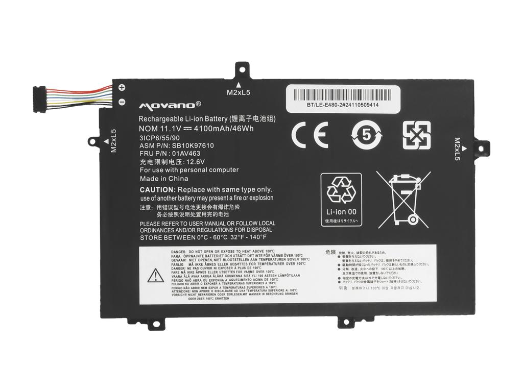 Battery 01Av463 For Lenovo L14 L15 L480 L490 L580 L590