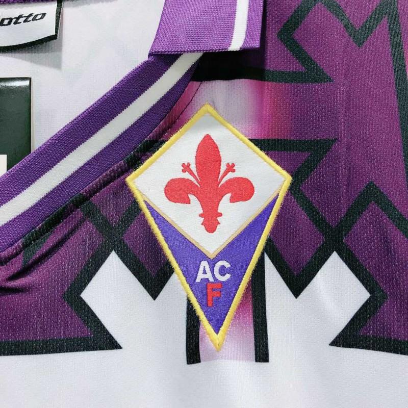 1992/93 Fiorentina Retro Home Soccer Jersey Batistuta Football Training Shirt