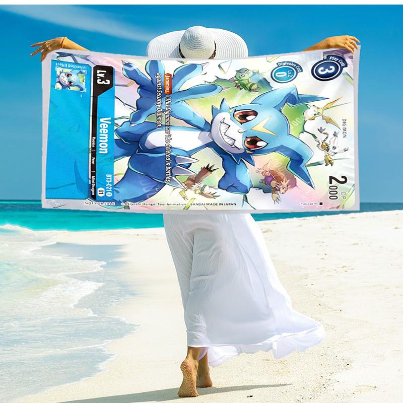 1pc Dragon Battle Heroic Quest beach towel,quick drying absorbent beach towel,outdoor sports swimming beach towel,Soft and comfortable Y72819