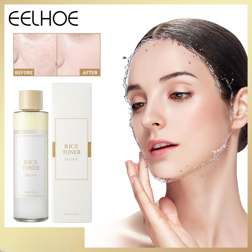 EELHOE Тонер на рисовой основе Увлажняющая вода Контроль жирности Разглаживание морщин на лице Сужение пор Восстановление Уход за кожей Тоник на рисовой воде 150 мл