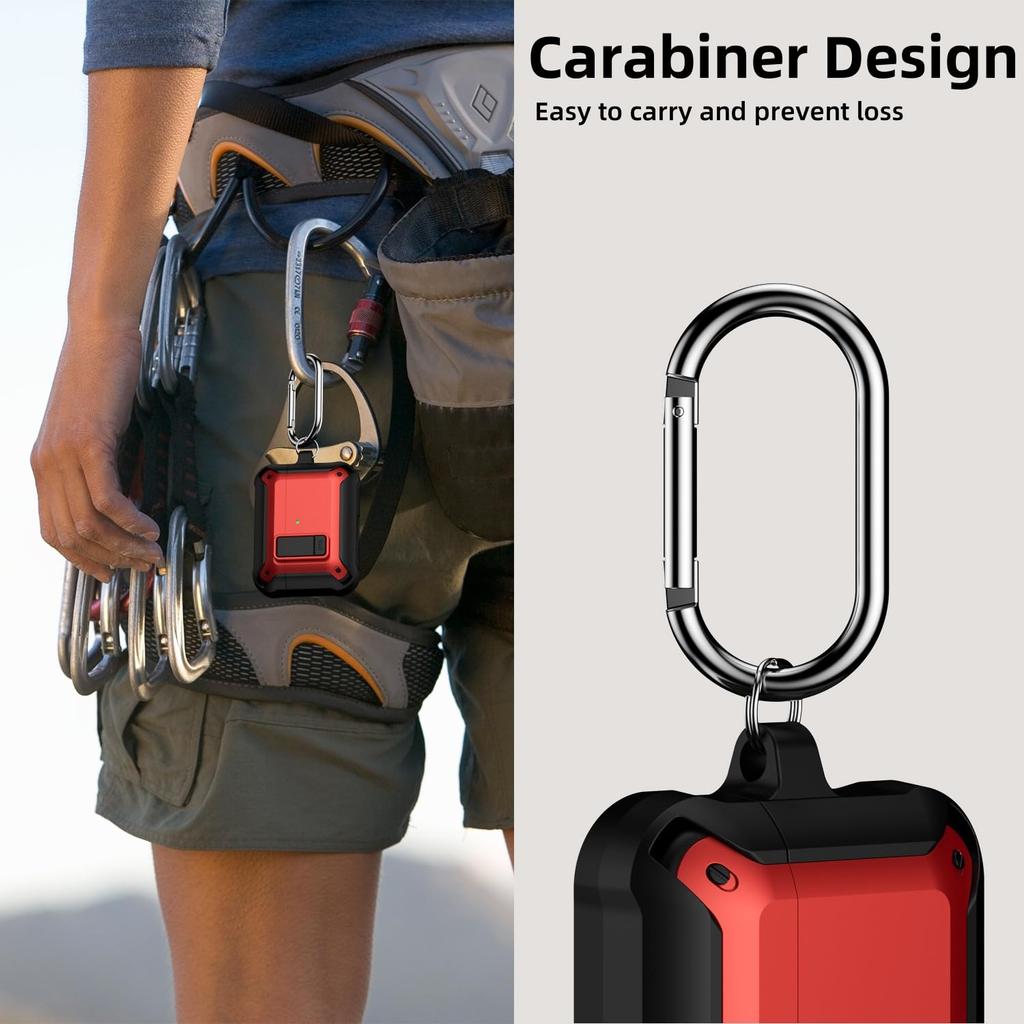 Чехол для Airpods Pro 3 (2025) Защитный чехол с надежным замком, полностью противоударный, с чистящим набором и шнурком для Apple AirPods Pro 3