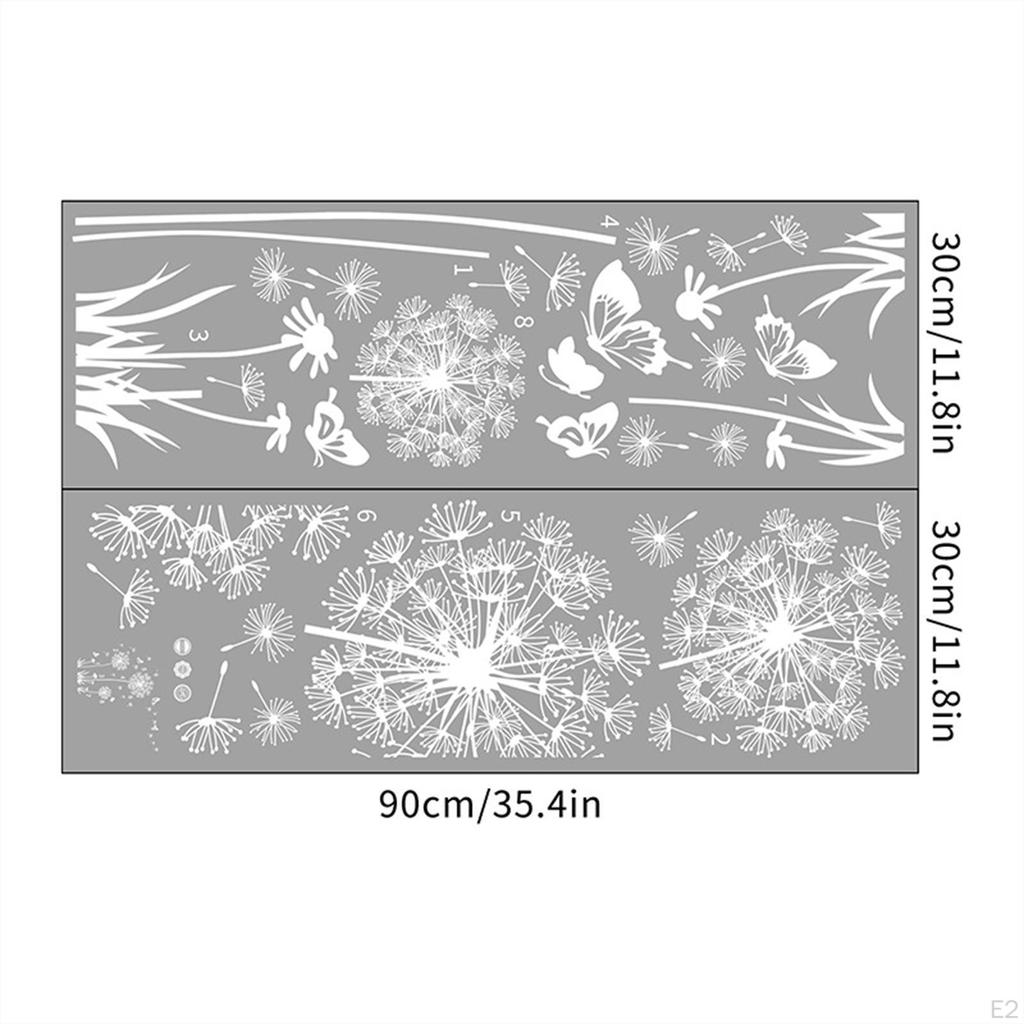 DIY Белый Одуванчик Наклейки На Стены Съемные Декоративные Водонепроницаемые Кожуры и Паста для Жизни