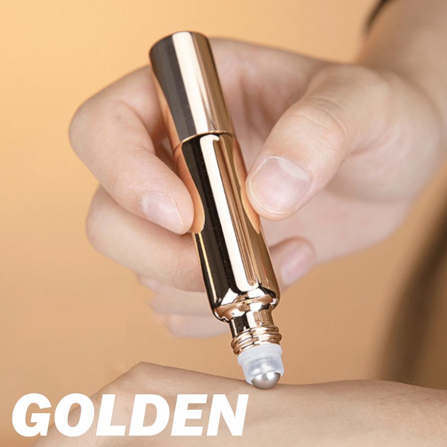 1PC Refillable Stainless Steel Double Head Multi-Purpose Perfume Roller Bottle Spray Bottle with Leak Proof Design, 10ml Portable Bottle