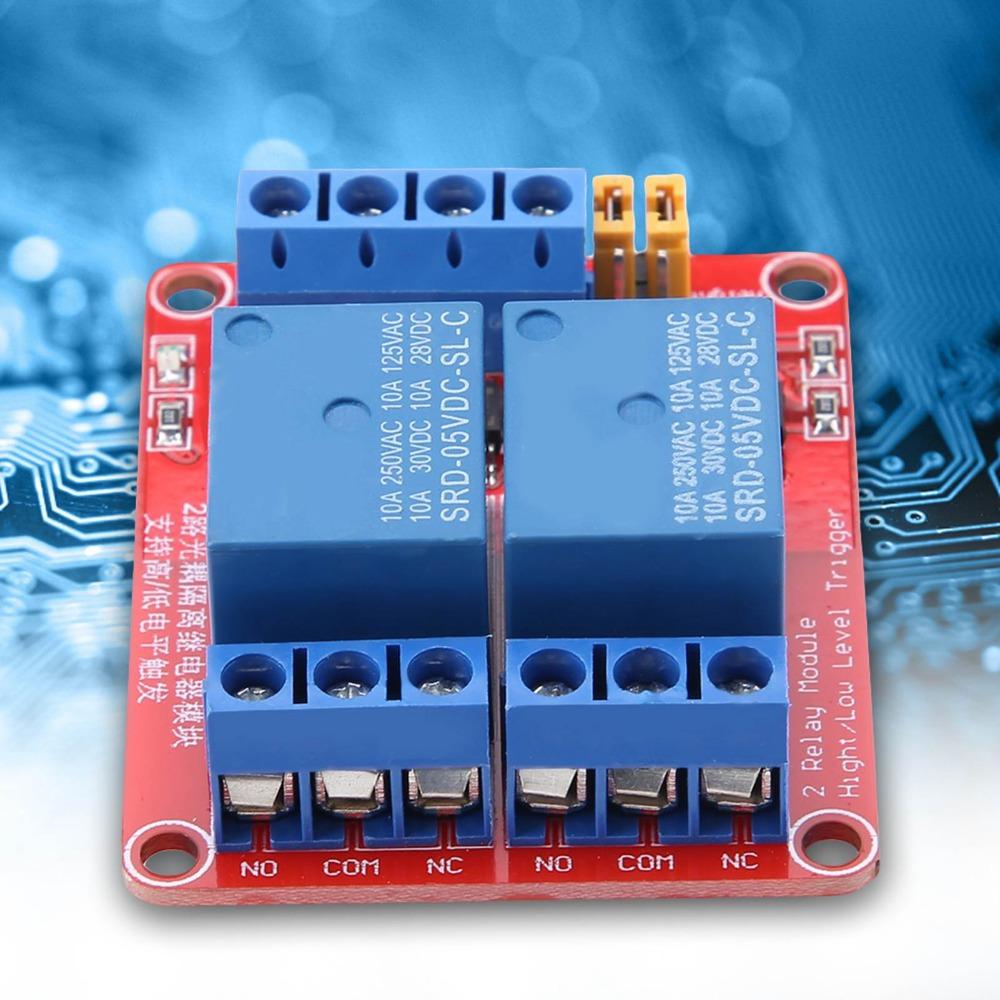 2 Channel High and Low Level Trigger Relay Module DIY Electronics Projects
