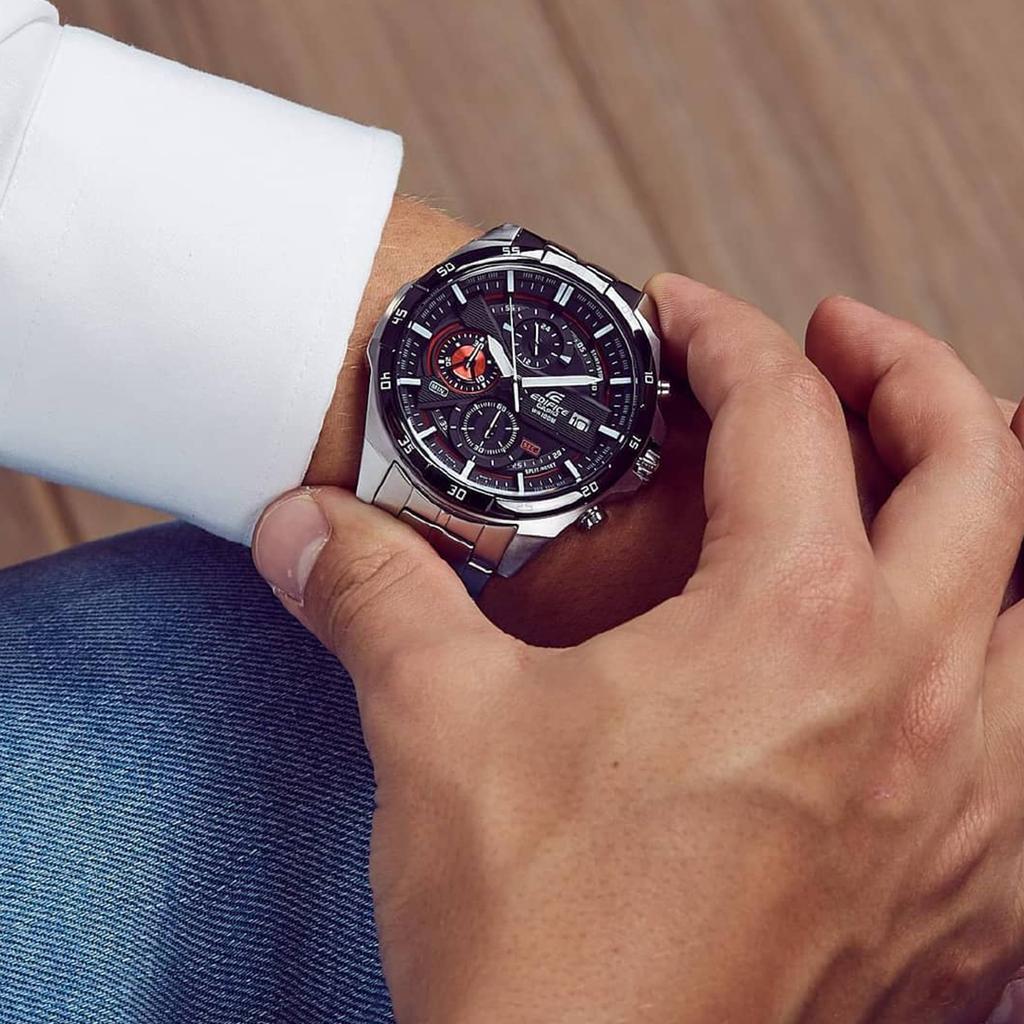 Casio Мужские часы EDIFICE Черные EFR-556DB-1A EFR-556DB-1A