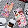 Чехол для телефона FHNBLJ Sweet Dessert Food Donut для iPhone 13 14 Pro Max XS XR 12 11 Pro 13 Mini 6 7 8 Plus с прозрачной задней крышкой