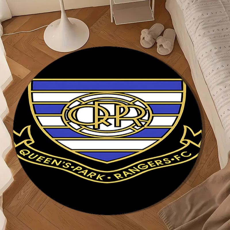 1PC Queen's Rangers Crest Round Rug for Livingroom,Bedroom, Palyroom, Chair Rug, Area rug, Circle Carpet, Large Size Fan Christmas gift
