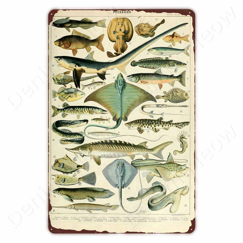 Dinosaur in the Bathroom Wall Art Print Fossil Vintage Metal Tin Sign Club Room Home Decor Animal Bones Poster Painting