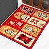 Cartoon Pattern Chinese New Year Door Mat Horse Pattern 40*60cm Horse Year Floor Mat Dirt Resistant New Year Carpet