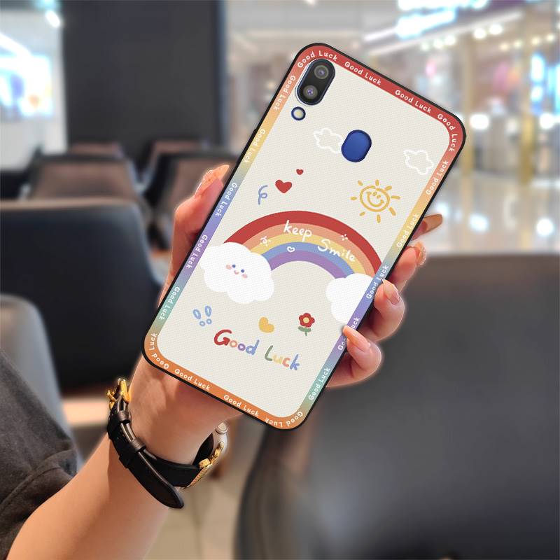 Прочный чехол с полной защитой для Samsung Galaxy M20/SM-M205FD, модный дизайн, мультяшная милая задняя крышка, ТПУ силикон